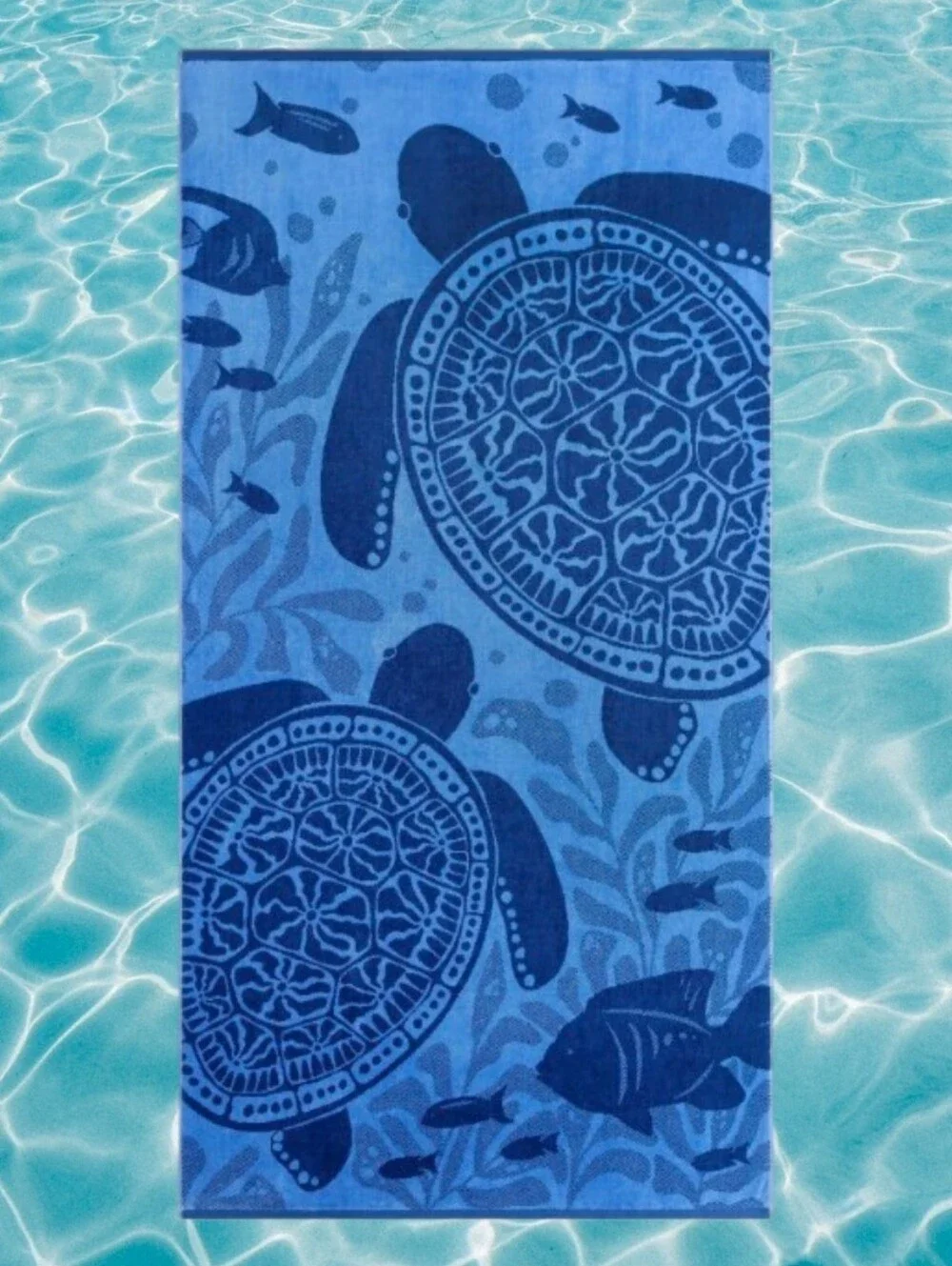 Jumbo Beach Towel Plush Sea Turtled New